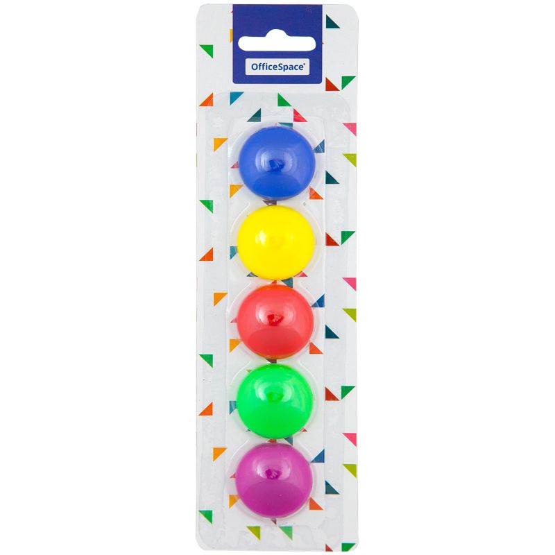Магниты для доски 30мм "OfficeSpace" 5шт. ассорти
