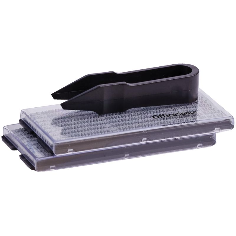 Датер 4-строчный OfficeSpace самонаборный 4мм, 4мм, 2 кассы