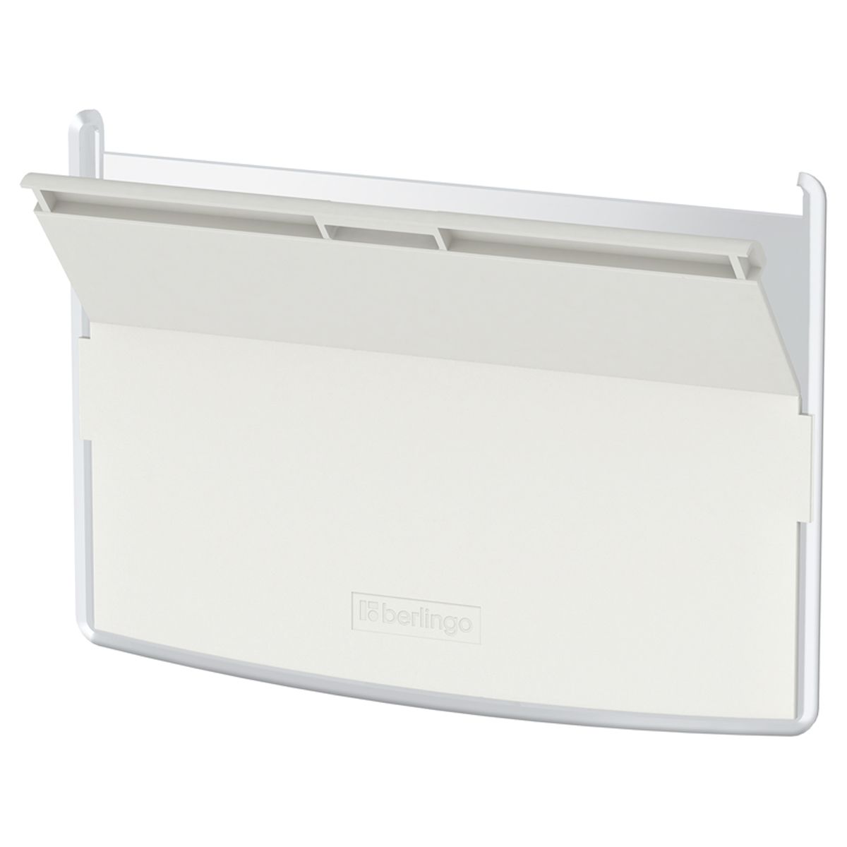 Бейдж горизонтальный "Berlingo" "ID 300", 85*55мм, светло-серый, без держателя /60/