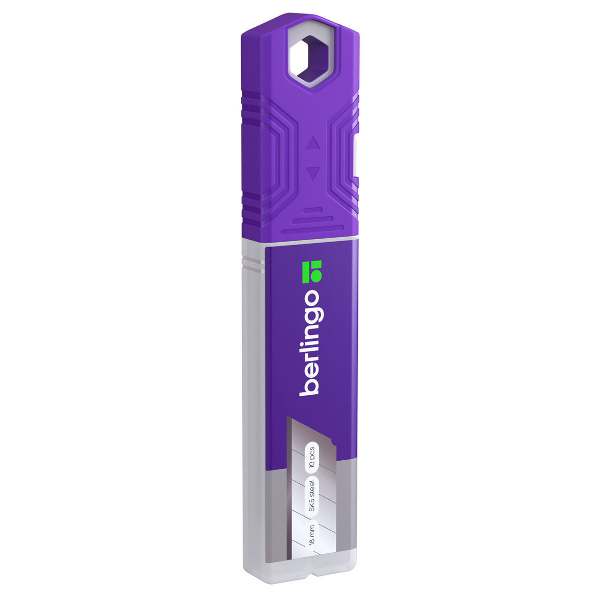 Лезвия 18мм для канцелярского ножа "Berlingo " 10шт., в пластиковом пенале /10/