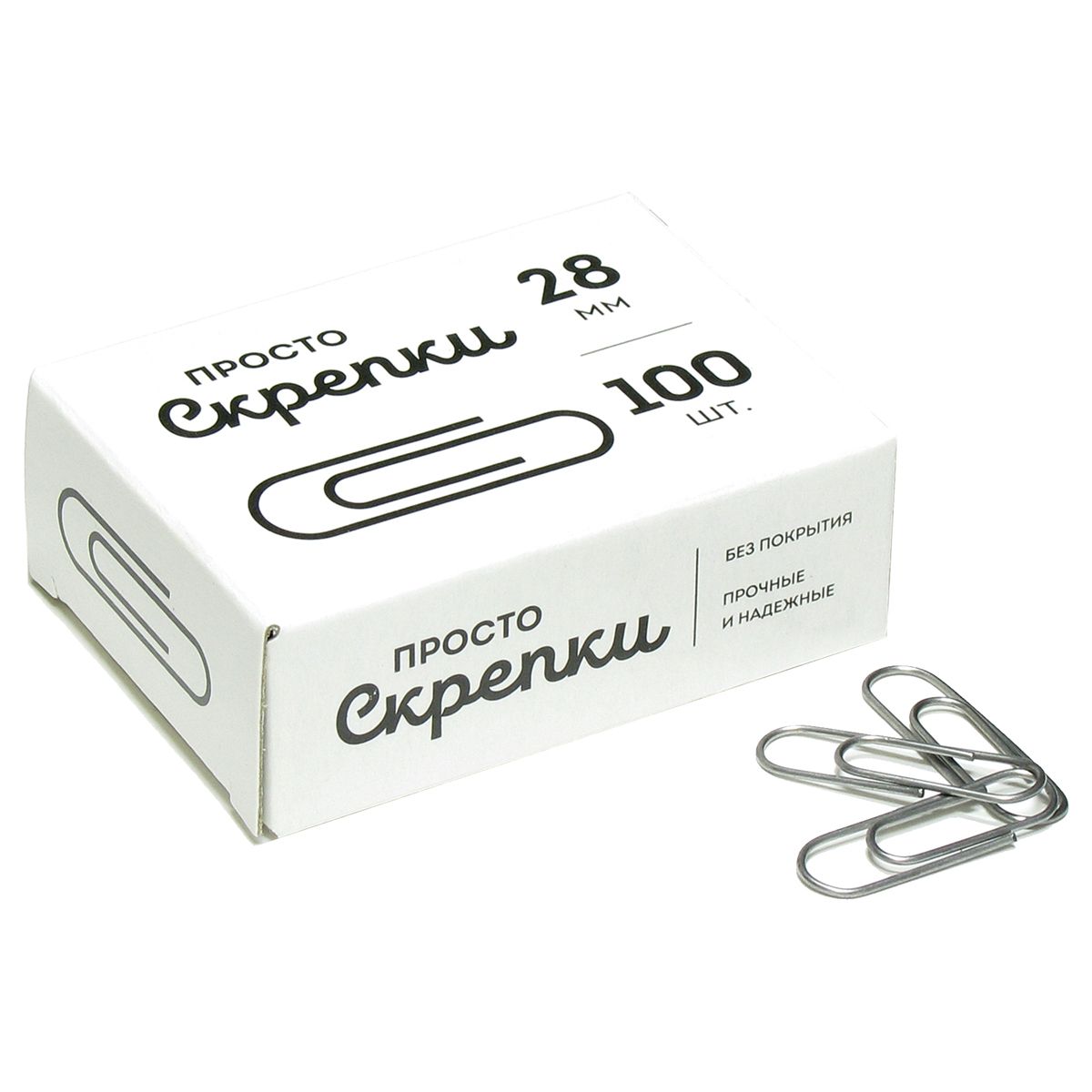 Скрепки 28мм "Globus" 100шт.