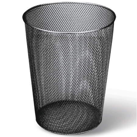 Корзина для бумаг  9л "BRAUBERG" черная /24/
