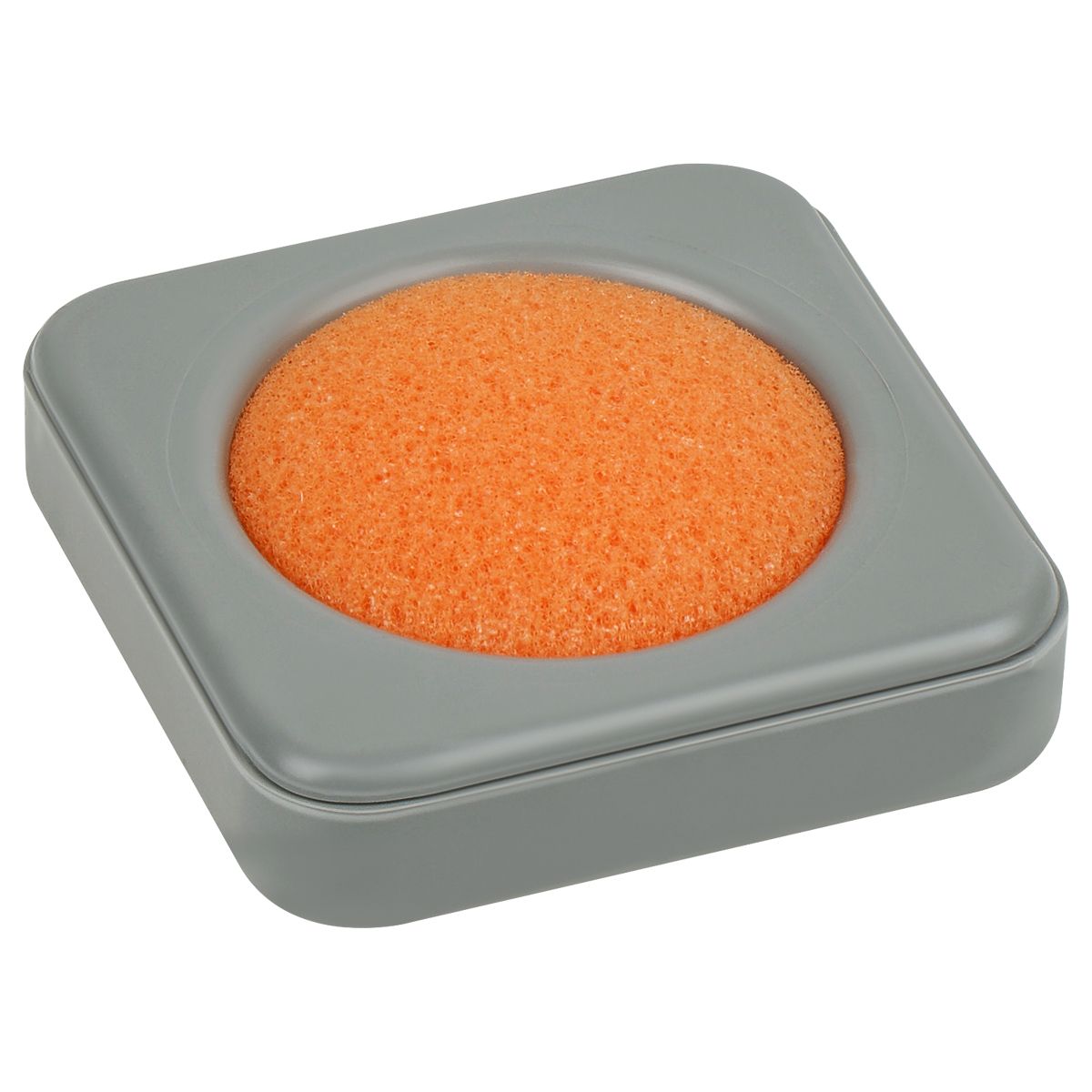 Подушка для смачивания пальцев "СТАММ" квадратная серая /88/