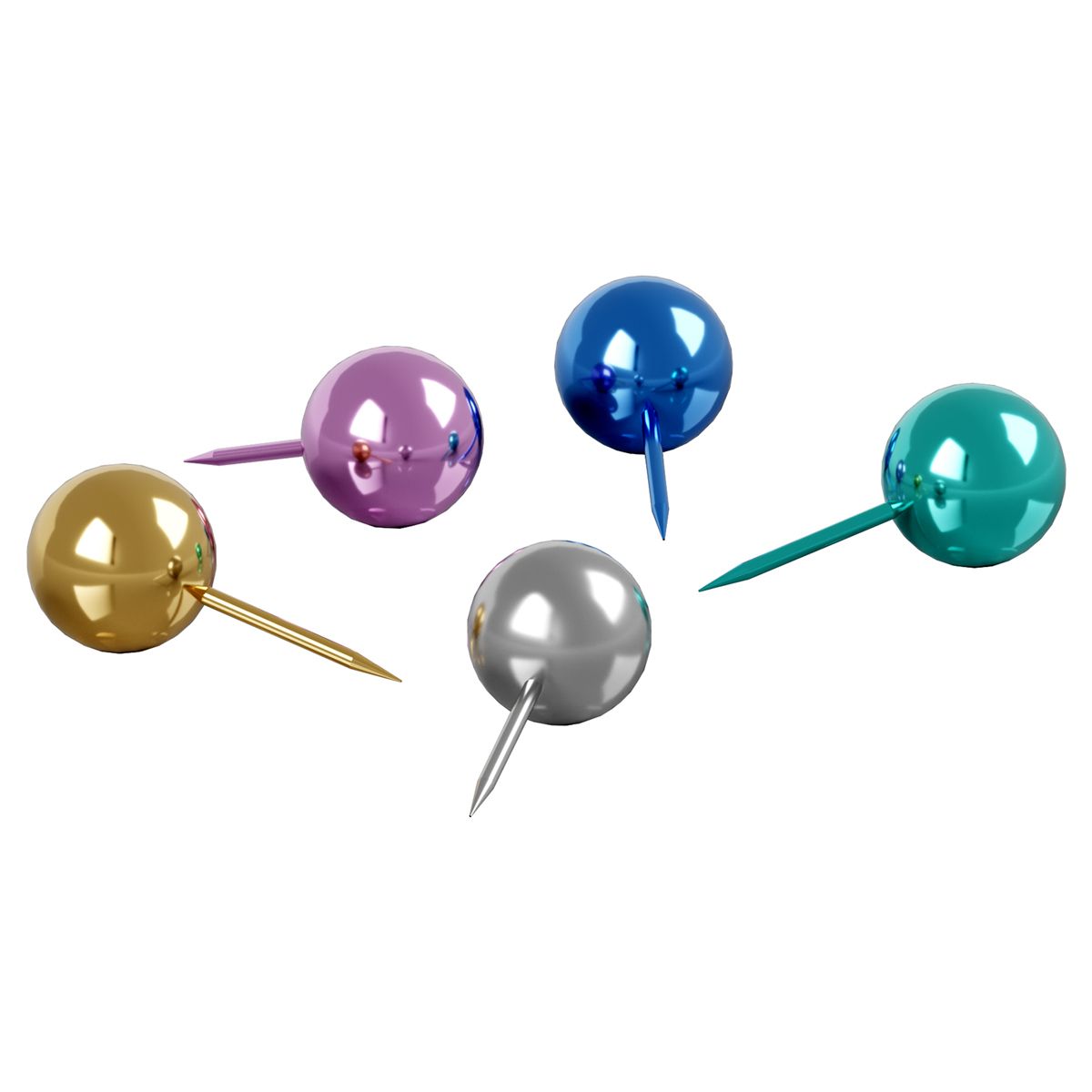 Кнопки  50шт. "Berlingo" силовые металлизированные /24/