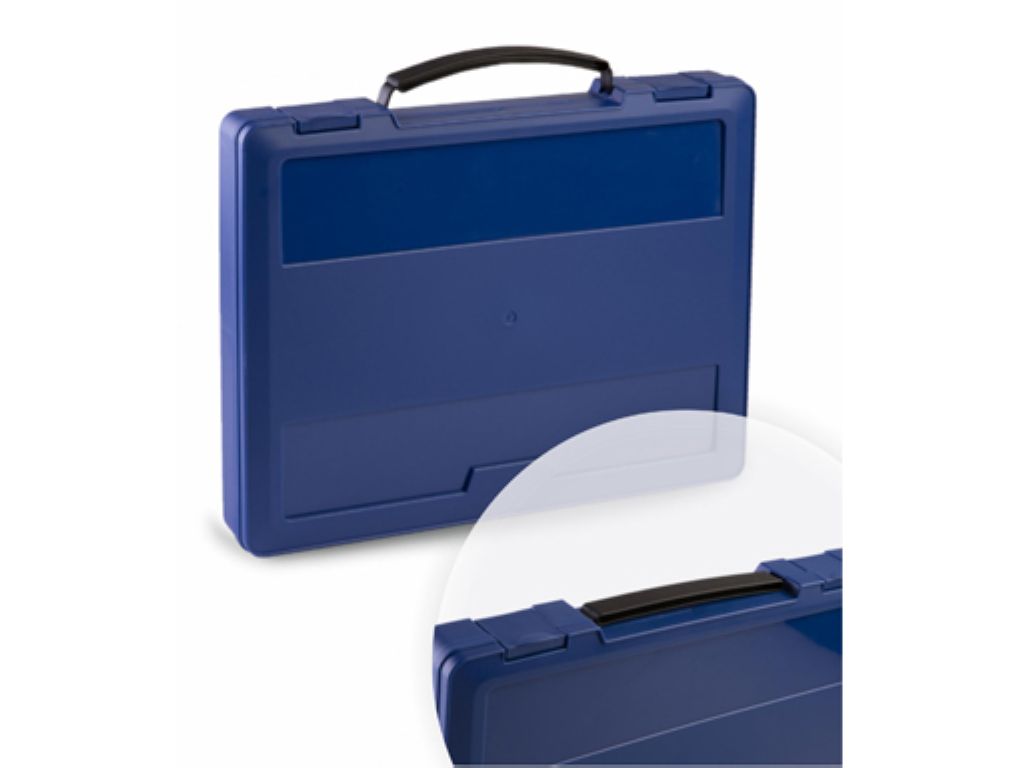 Портфель с выдвижной ручкой синий