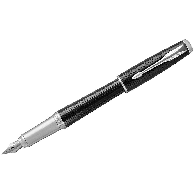 Ручка перьевая Parker "Urban Premium Ebony Metal CT" 0,8мм. корпус черный - серебро /1/