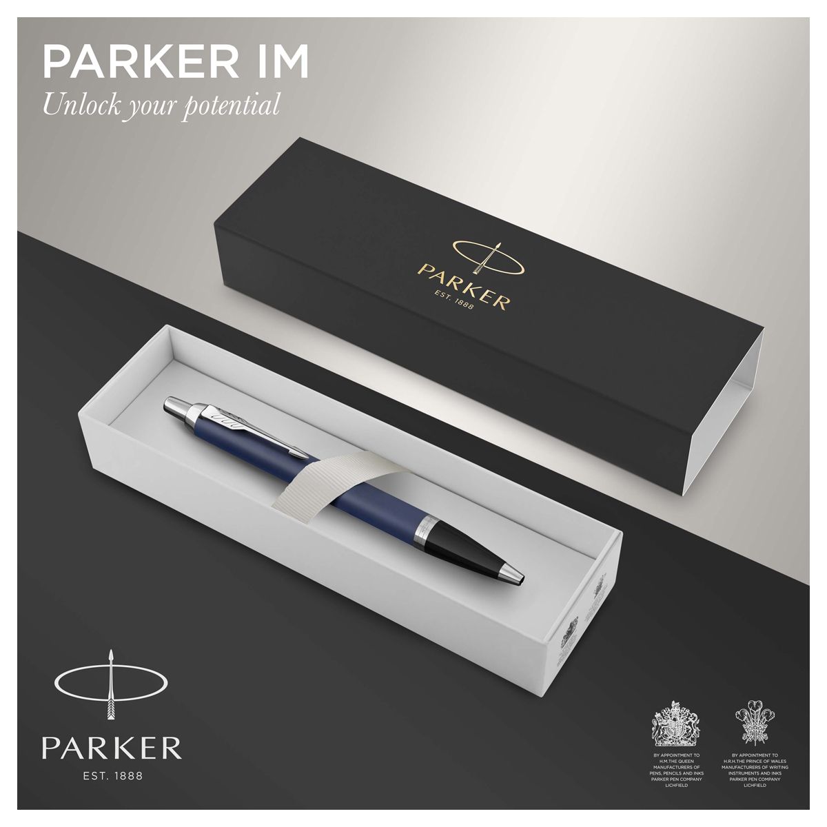 Ручка шариковая Parker "IM Matte Blue CT" 1,0мм. /1/