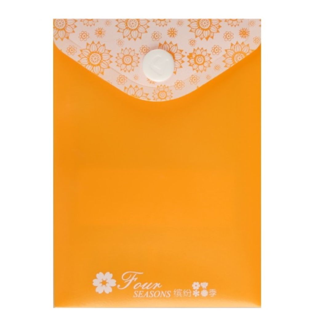 Папка на кнопке А7 "Comix" оранжевый /10/