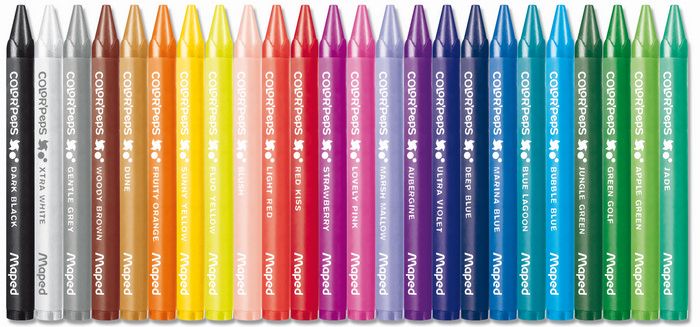 Мелки 24цв. Maped "COLOR' PEPS" восковые /12/