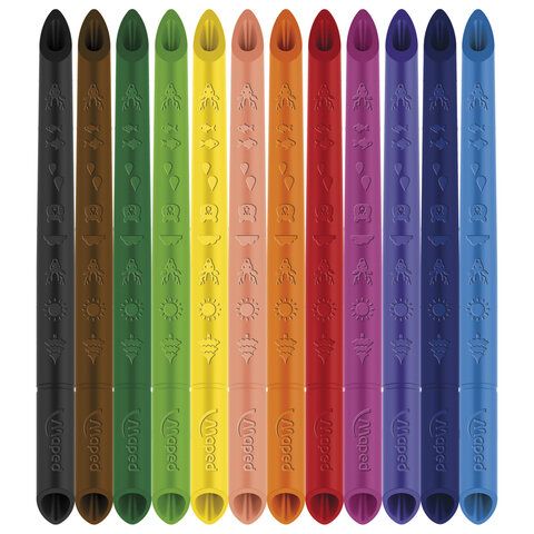 Карандаши 12цв. Maped "Color'peps Infinity", трехгр., пластик., монолитные, карт.коробка /12/