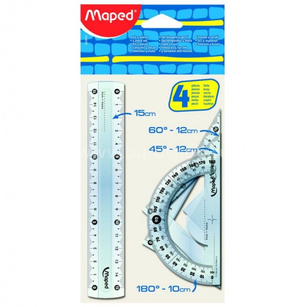 Набор чертежный 4пред."Maped" /100/