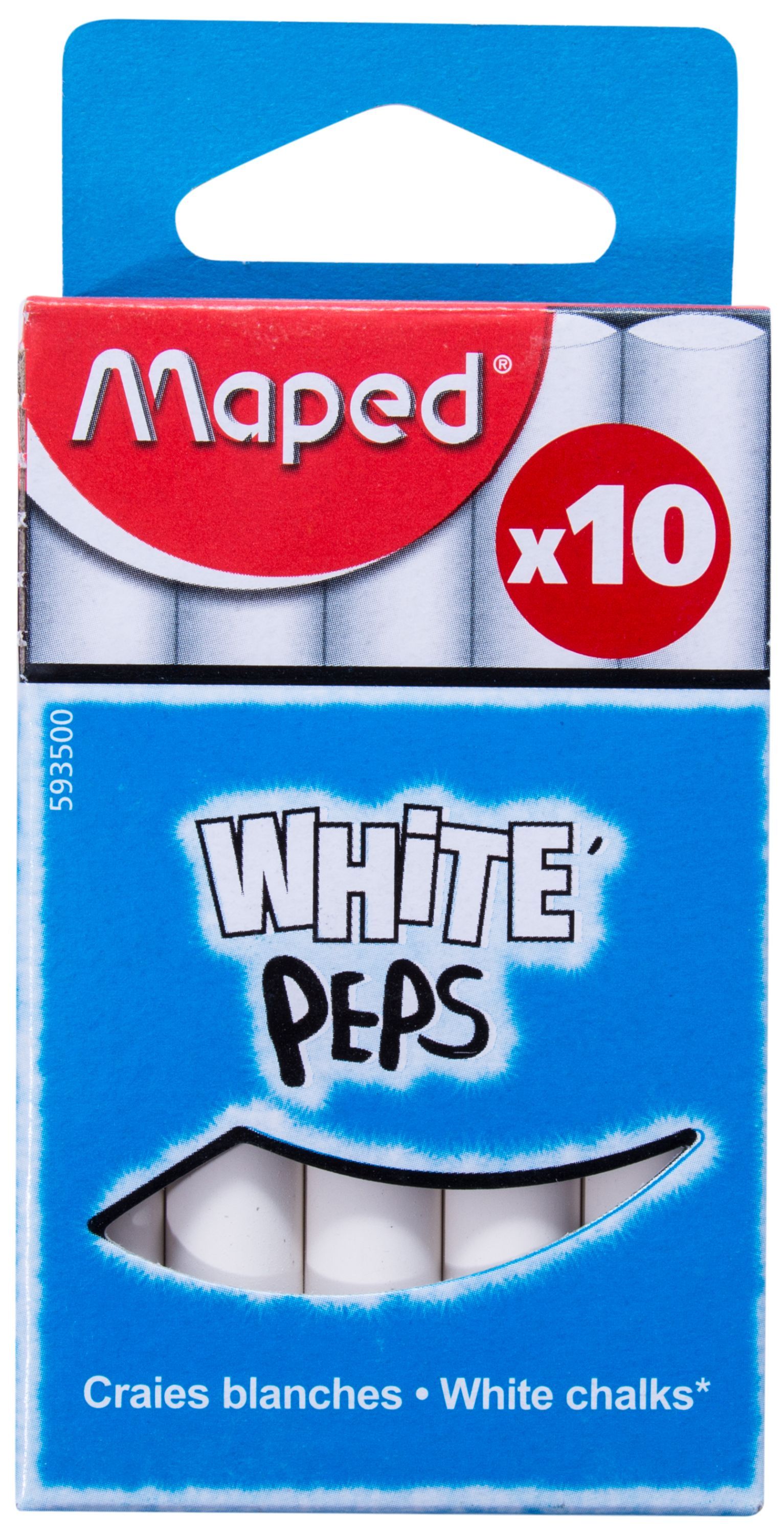 Мел белый  10шт. Maped /10/