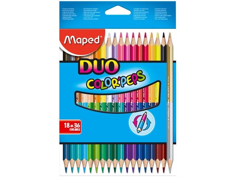 Карандаши 18цв. "Maped" Color'peps двусторонние /12/