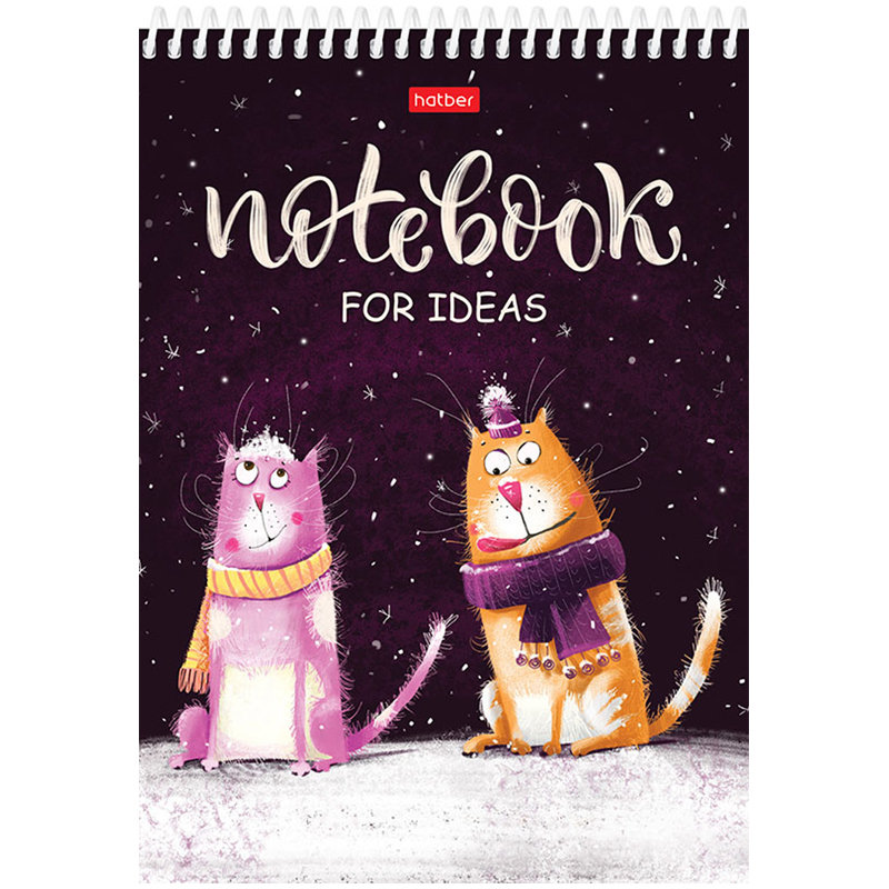 Блокнот А5 160л. "Прикольные коты" на спирали /48/