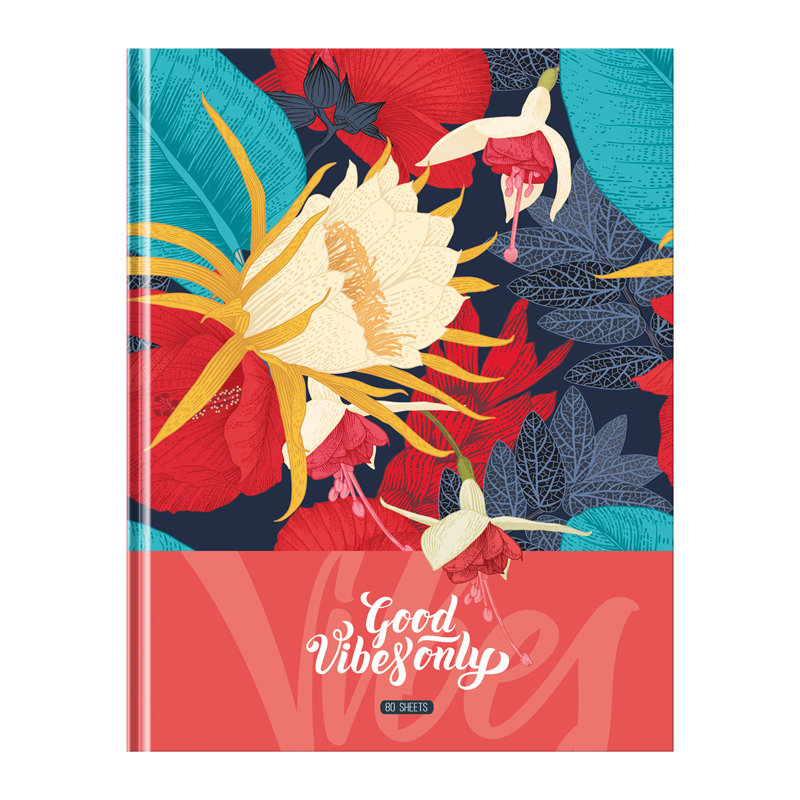 Бизнес-блокнот А5  80л. BG "Only good" /12/24