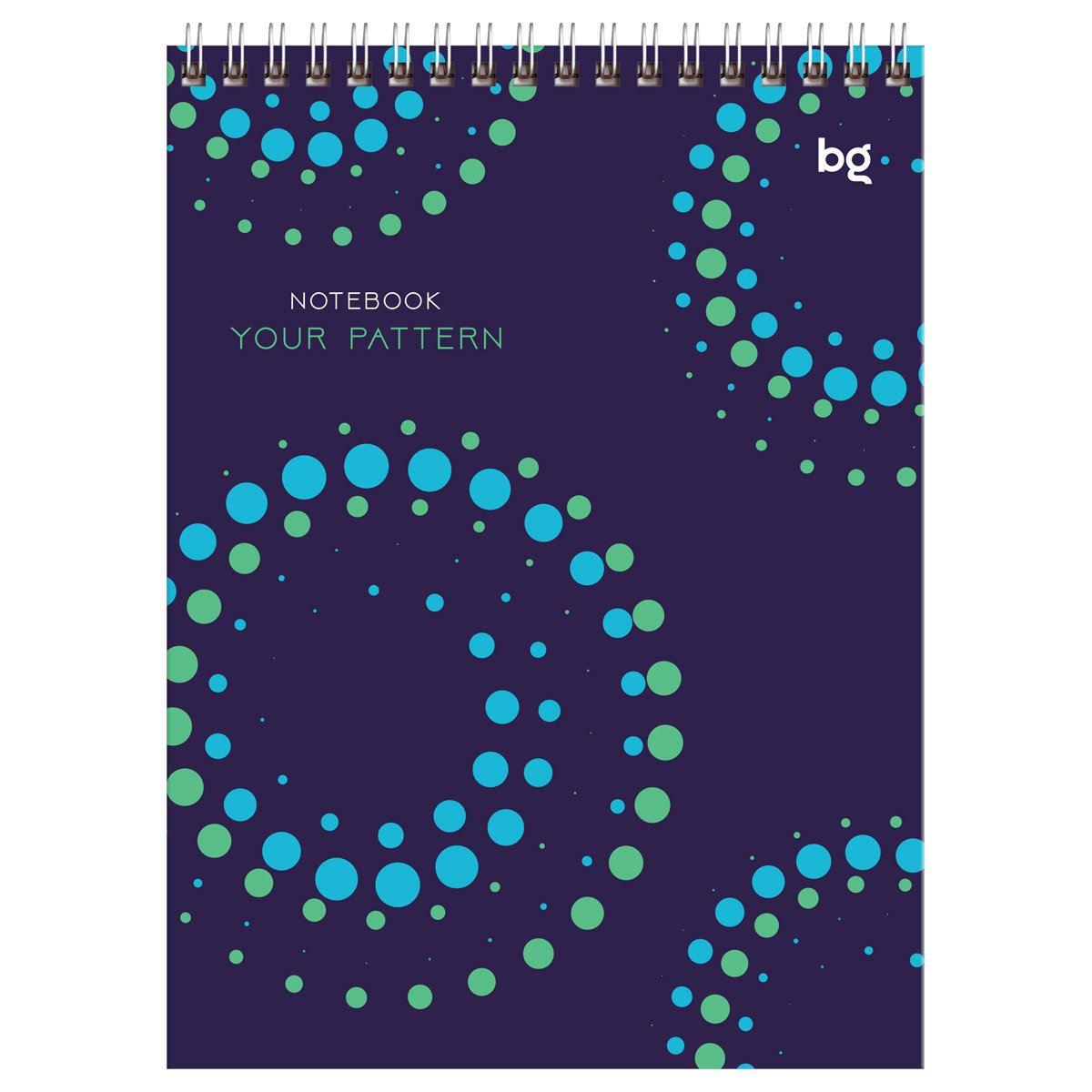 Блокнот А5  40л. BG "Your pattern" на гребне /12/