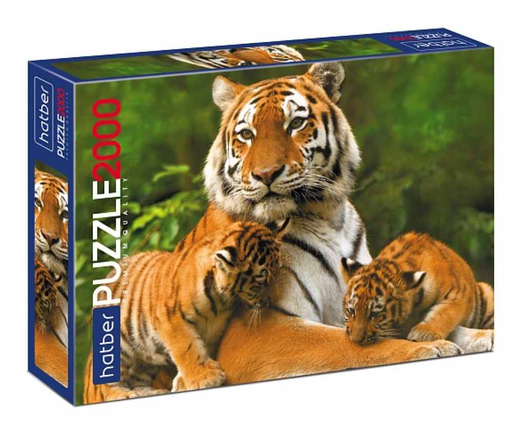 Пазл 2000 элементов "Тигриные истории" /1/