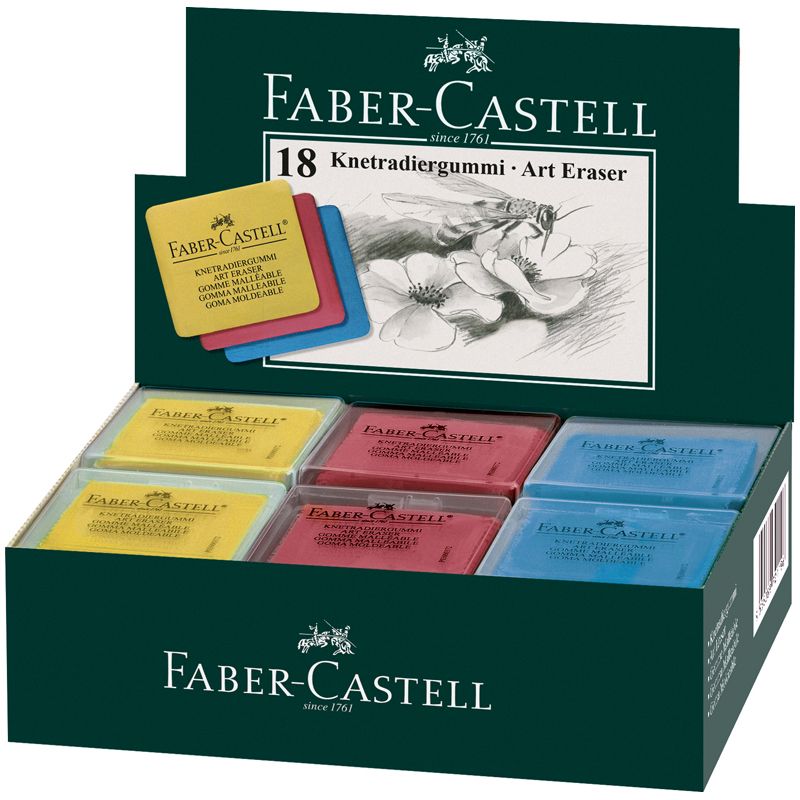 Ластик-клячка "Faber-Castell" ассорти /18/