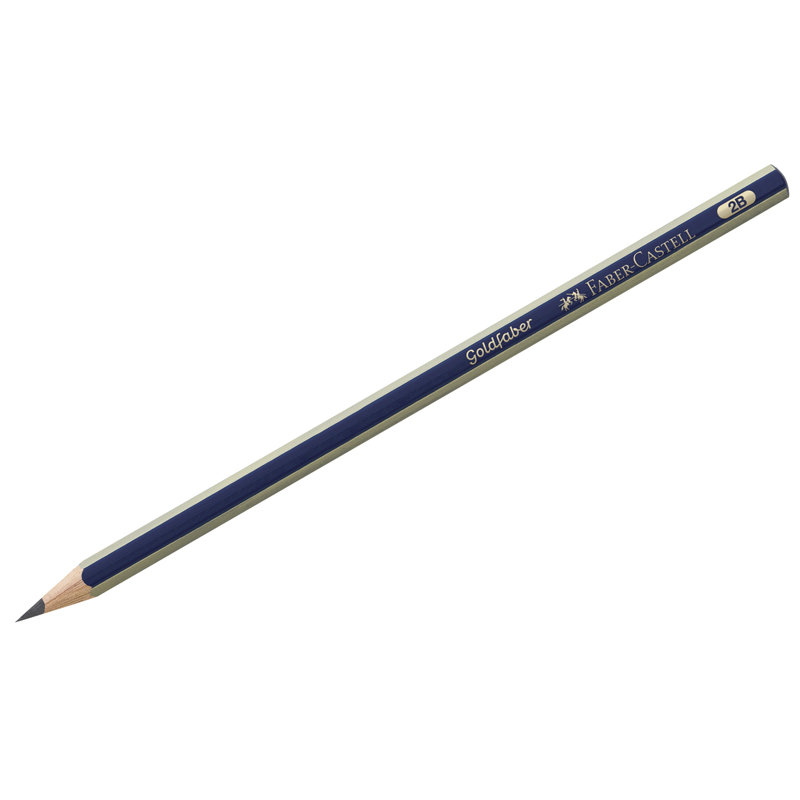 Карандаш чернографитный Faber-Castell "Goldfaber 1221" 2B /12/