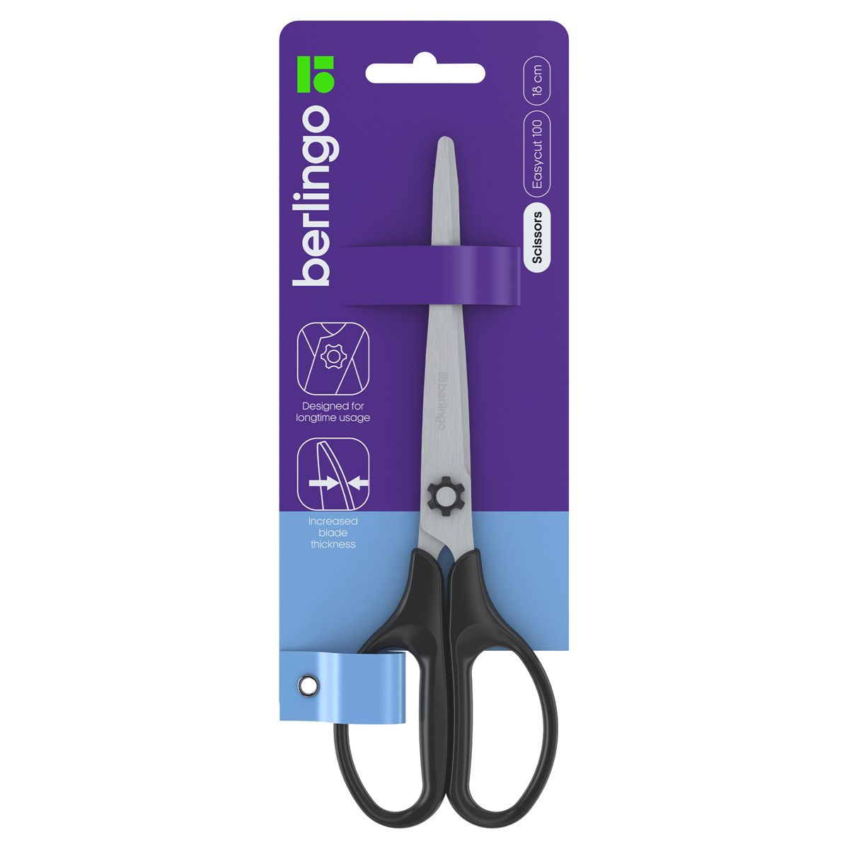 Ножницы 18см "Berlingo" Easycut 100 /24/