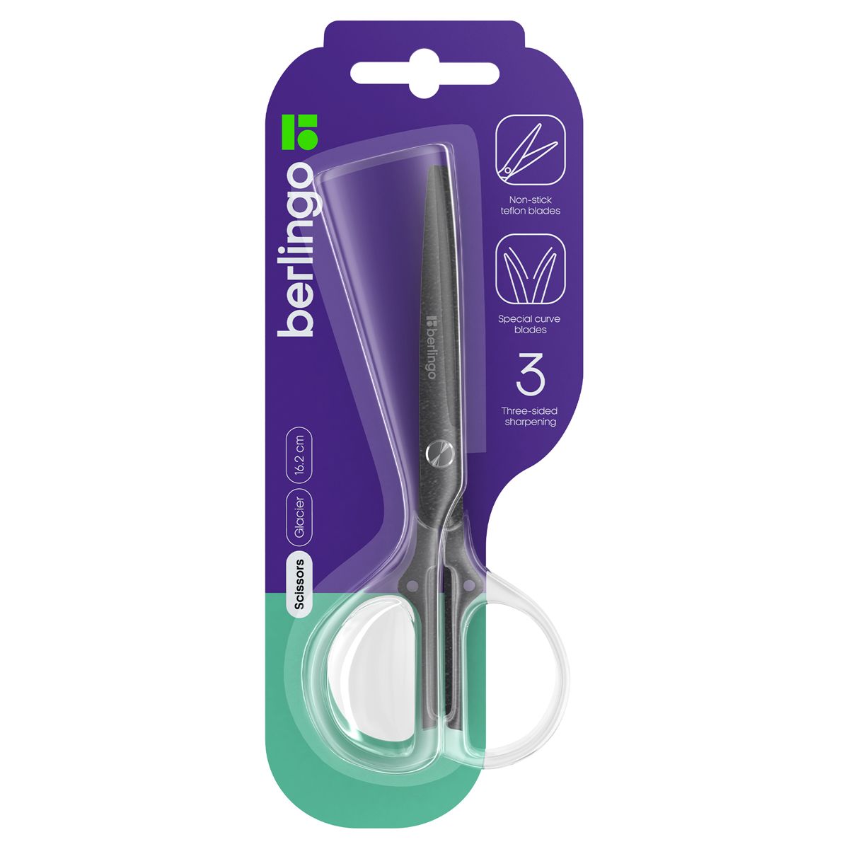 Ножницы 16,2см "Berlingo" Glacier  /12/