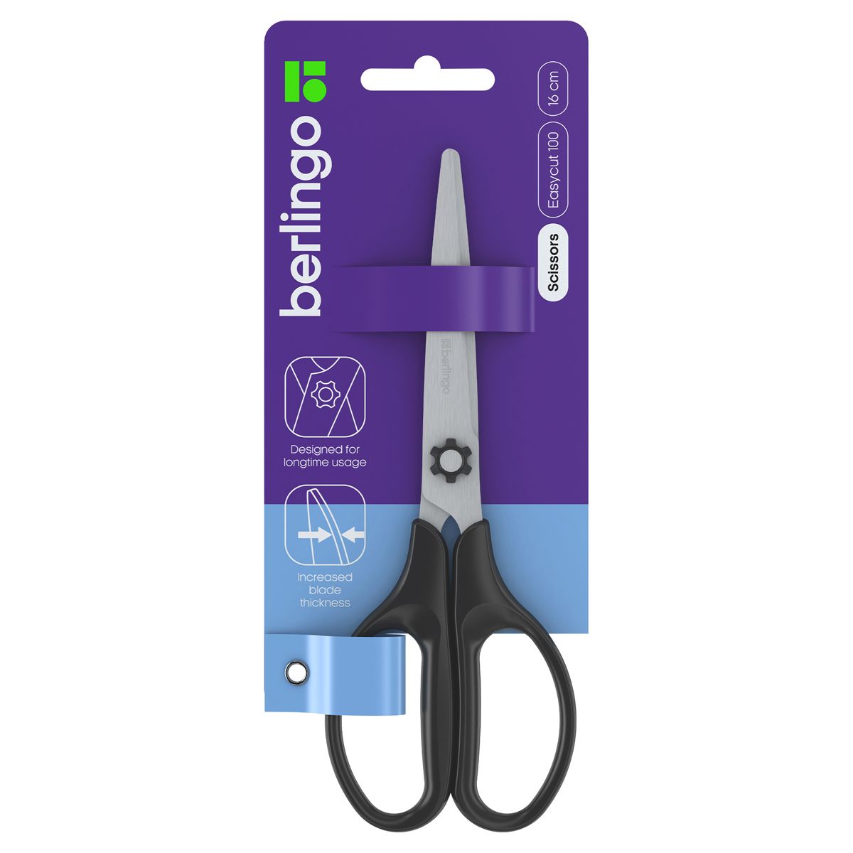 Ножницы 16см "Berlingo" Easycut 100 /24/