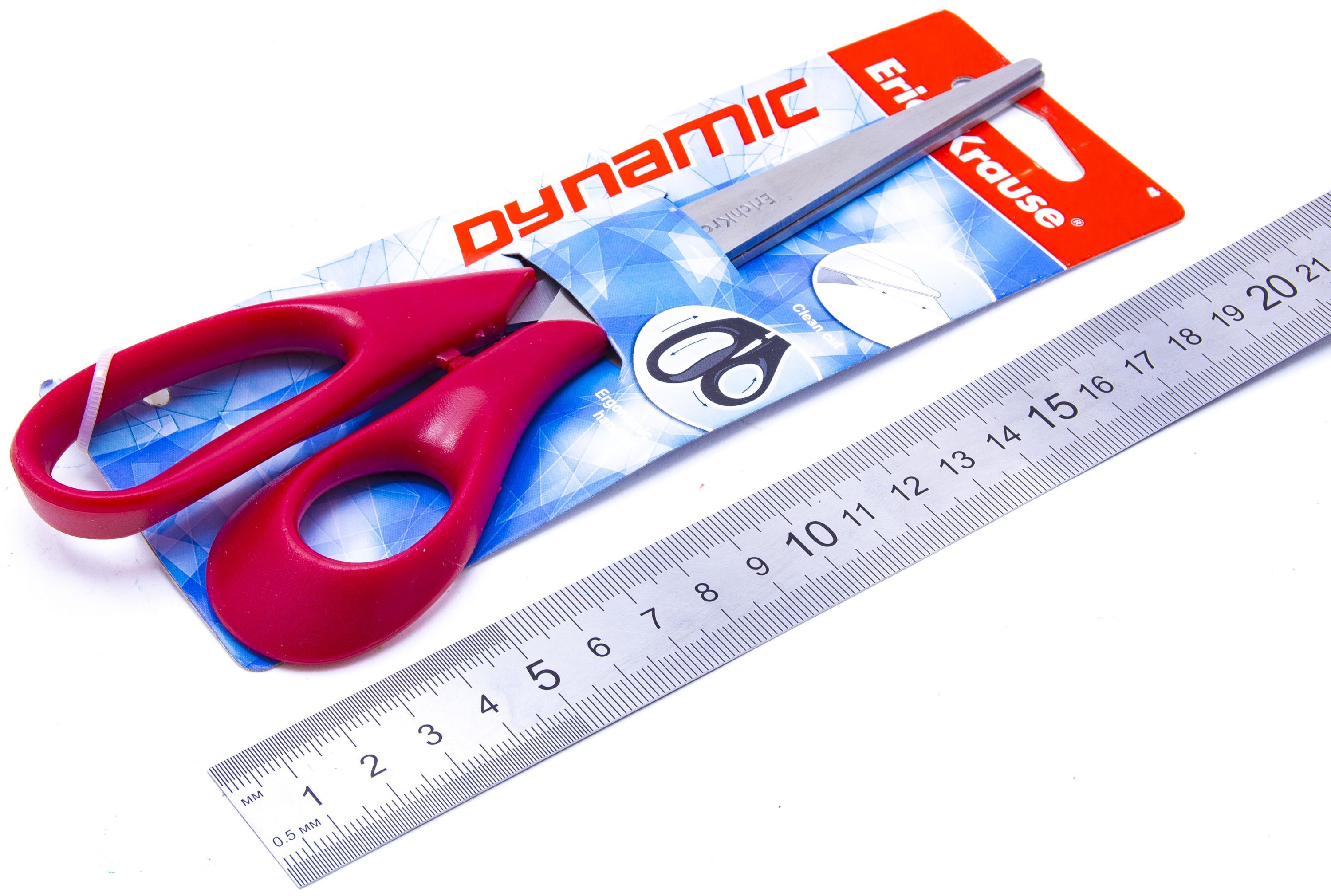 Ножницы 21см "Dynamic" ассорти /12/