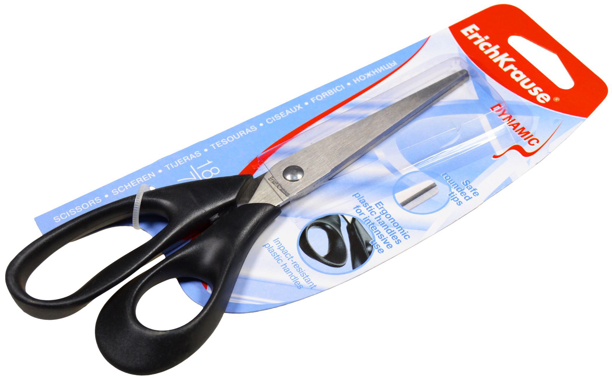 Ножницы 18см "Dynamic" ассорти /12/