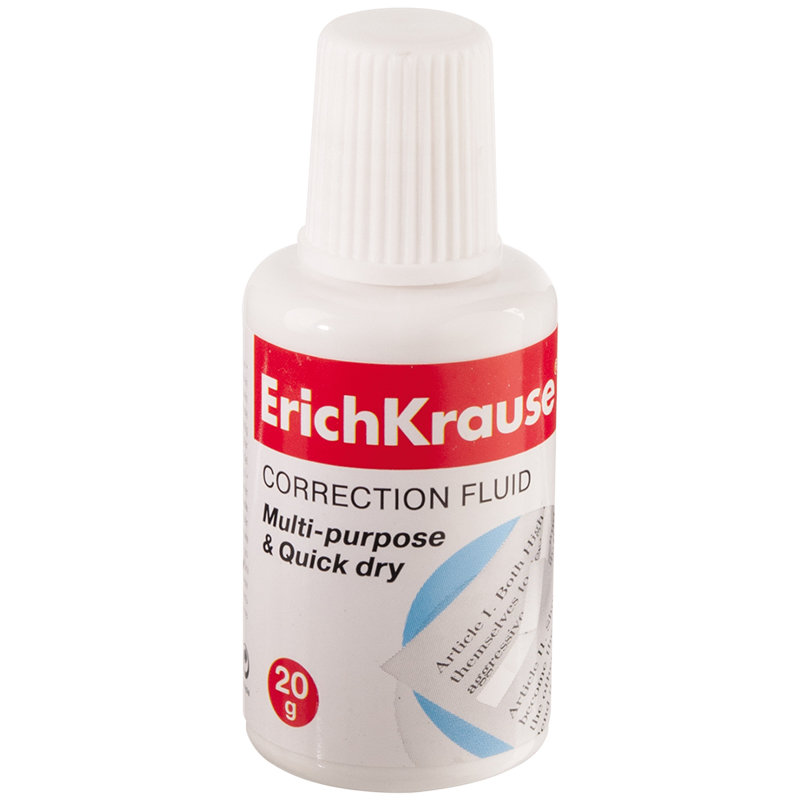 Корректирующая жидкость 20мл "Erich Krause" с губкой /10/