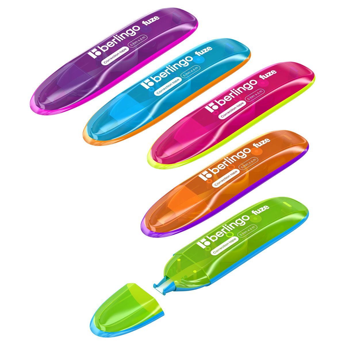 Корректирующая лента "Berlingo"Fuze" 5мм*6м /15/