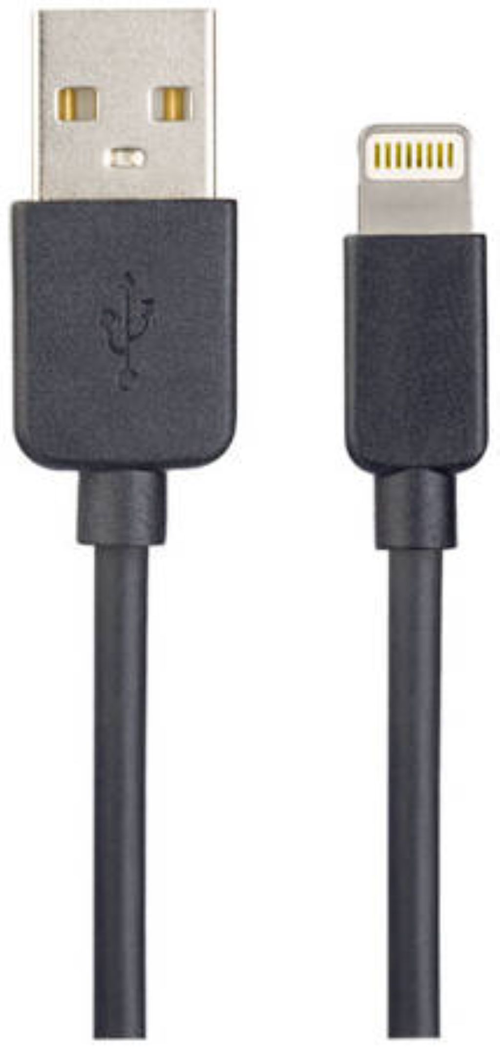 Кабель для iPhone, USB - 8 PIN (Lightning), черный, длина 1 м