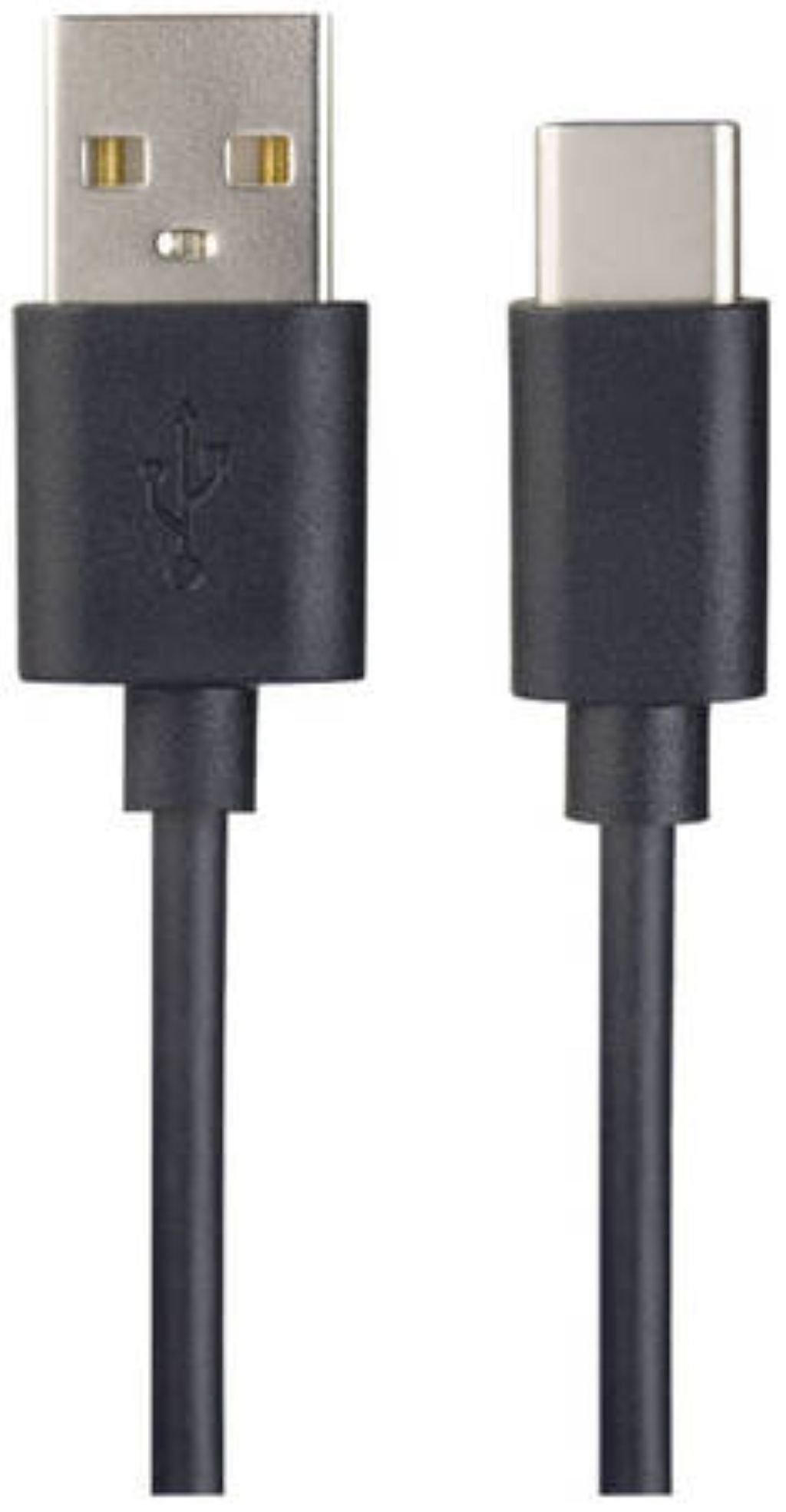 Кабель USB2.0 A вилка - USB Type-C вилка, длина 1 м черный