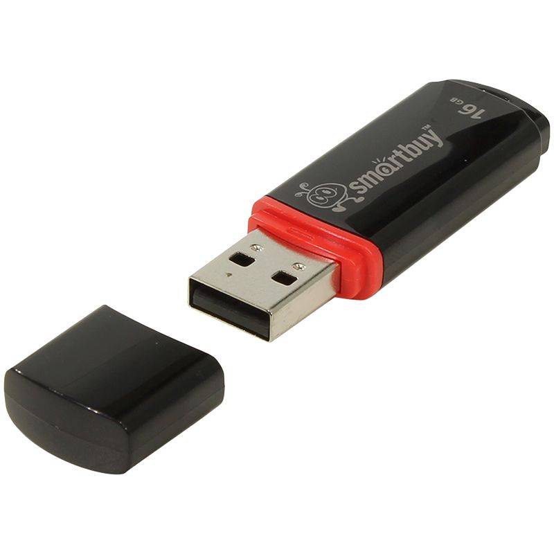 Флеш карта 16Гб Smartbuy Crown Black USB черный /1/