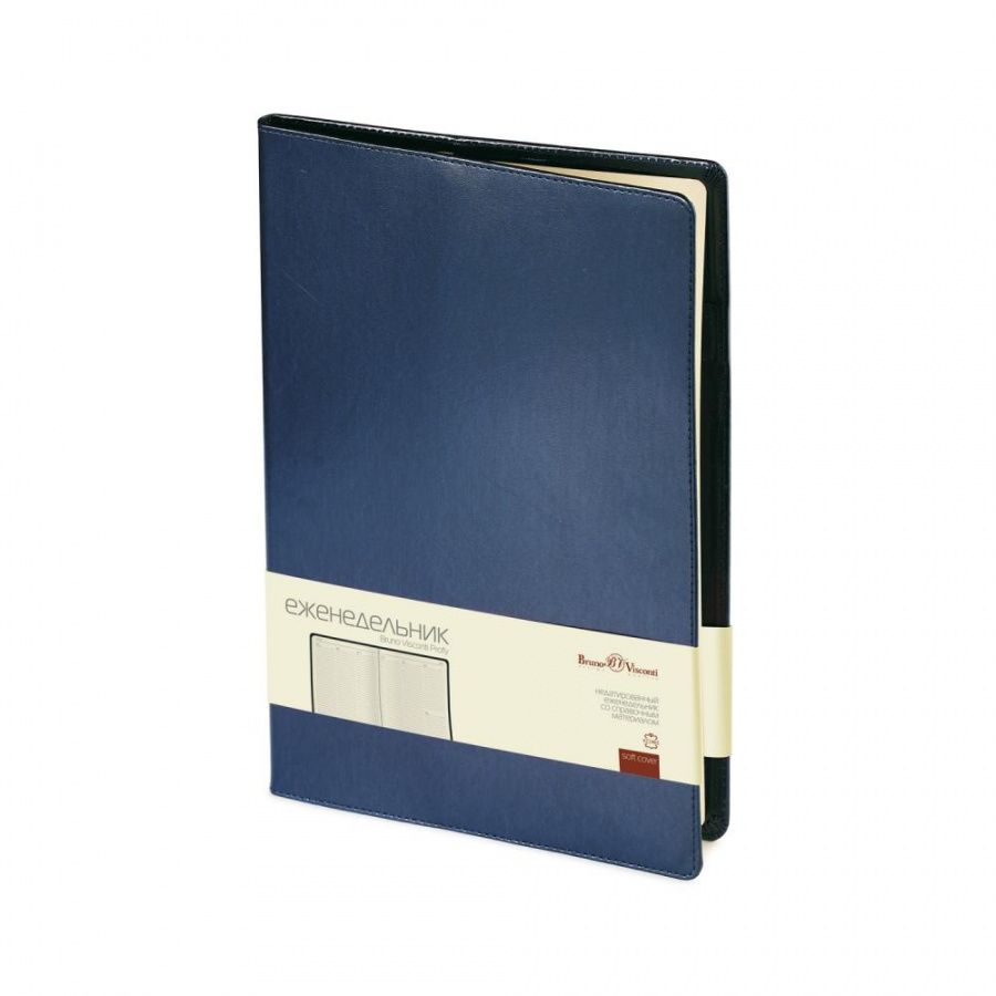 Еженедельник п/дат. А4 "PROFY" портфолио синий /10/