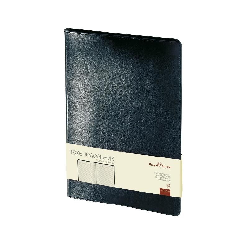 Еженедельник п/дат. А4 "PROFY" портфолио черный /10/