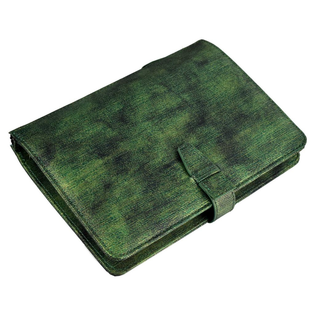 Органайзер А6  96л. "Джинс делавэ зеленый" кожзам /15/