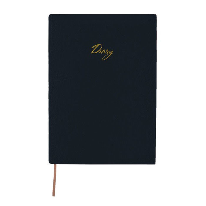 Ежедневник недат. А5  LOREX ROMANCE STYLISH COLLECTION кожзам черный /24/