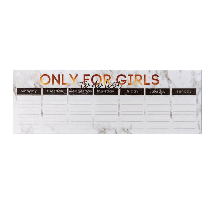 Планинг недат. "Only For Girls" прямоугольный 30см 50л /10/