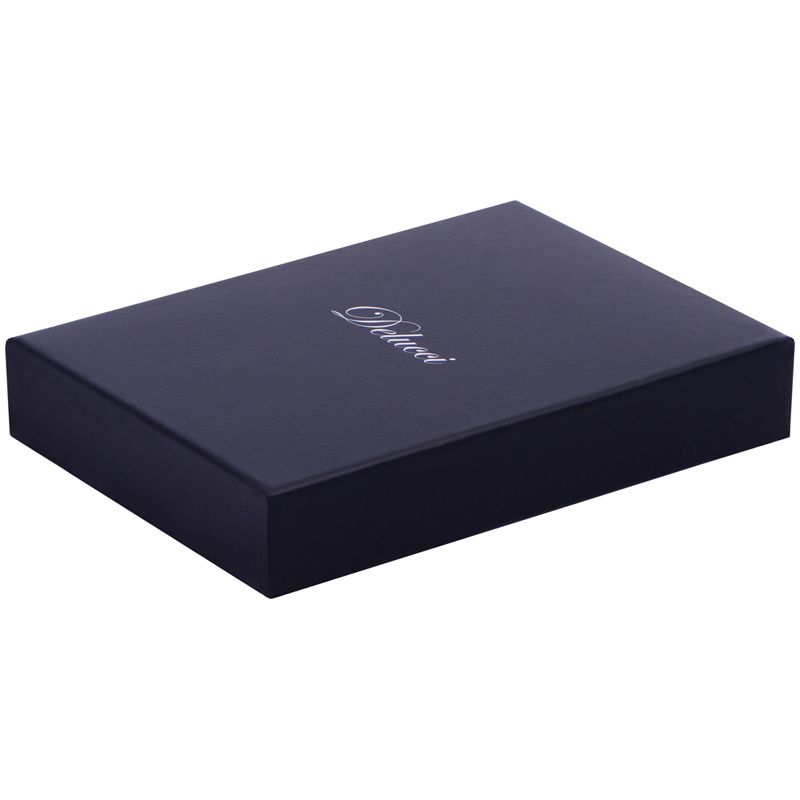 Ежедневник недат. А5 "Delucci" гладкая кожа, золот. срез, коричневый