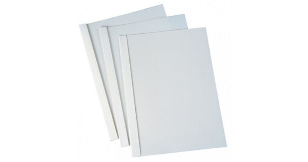 Обложка для переплета А4 "Office Kit" 45мм. термообложка  пластик белые 40шт. /1/