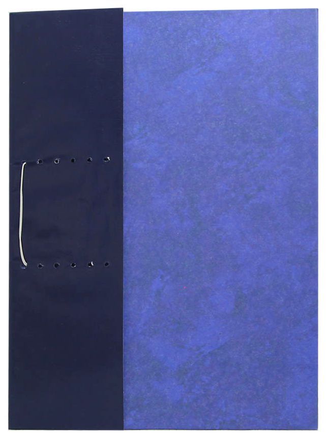 Обложка для переплета А4 "Имидж" на веревке синяя корешок 1-7см. /1/