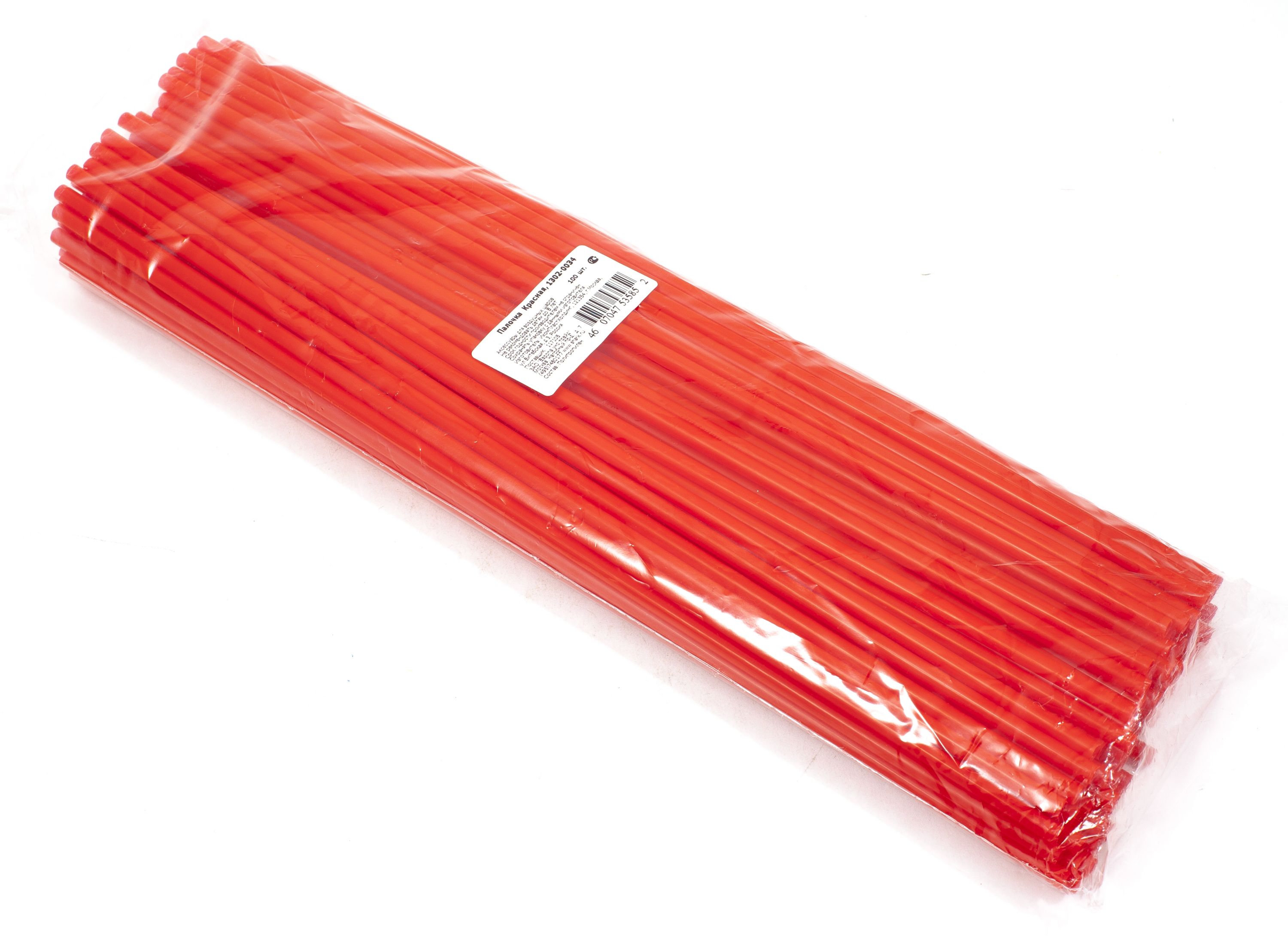 Палочка для шаров 100шт. красная