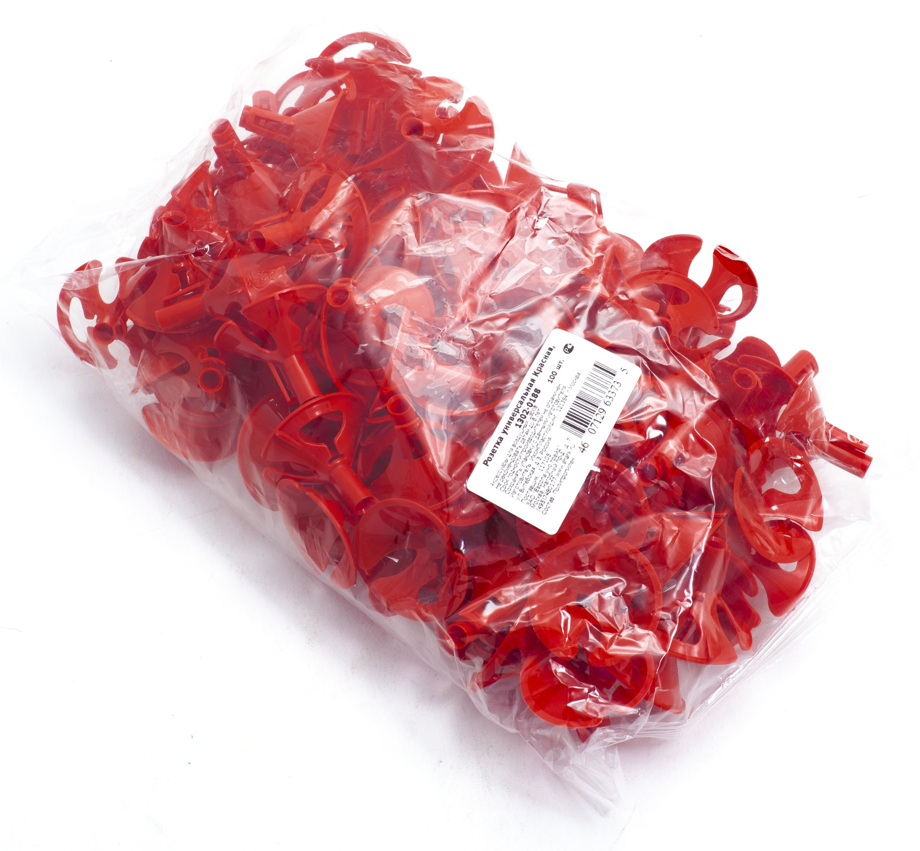 Розетка универсальная 100шт. красная