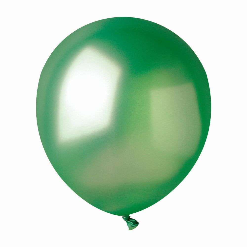 Шары "Металлик" 12" латекс зеленый 100шт.