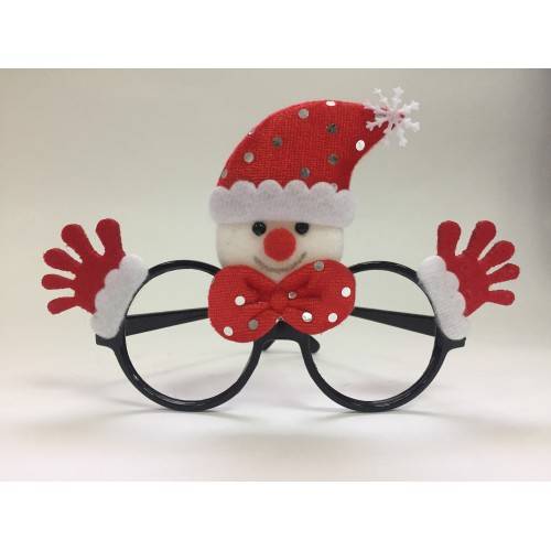 Очки новогодние "Красный снеговик" /1/