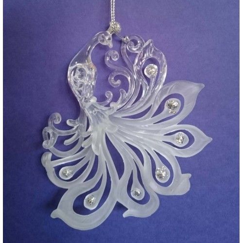 Украшение елочное подвесное "Жар-Птицы" из пластика /1/