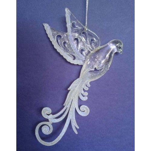 Украшение елочное подвесное "Птички" из пластика /1/