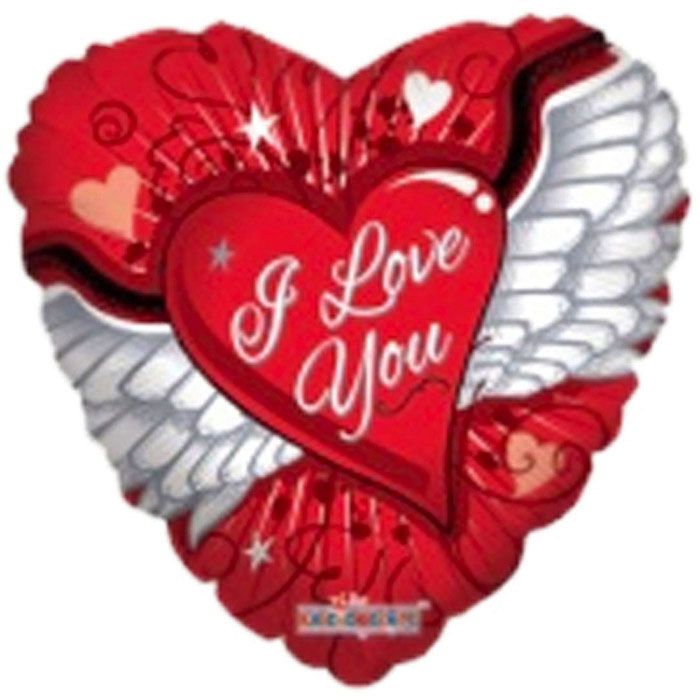 Шар "Крылья" фольгированный 18" /1/