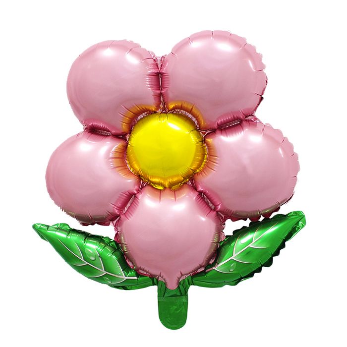 Шар "Цветок" розовый фольгированный 20" /1/