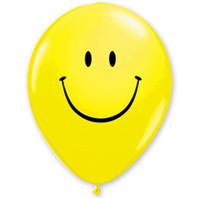Шары "Улыбка Yellow" 11" /50/
